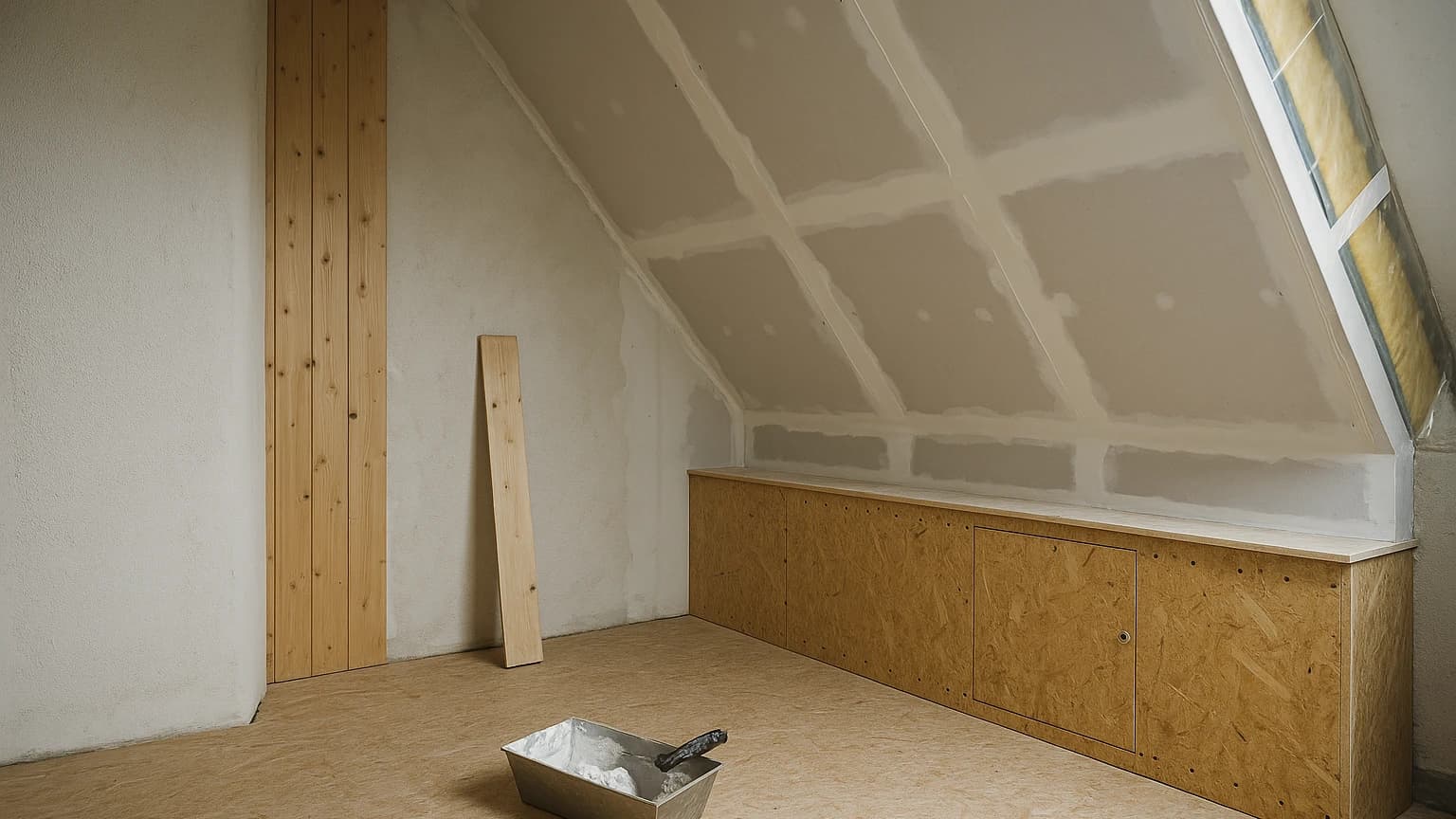 Zolder afwerken: gipsplaat, houten schroten of OSB?